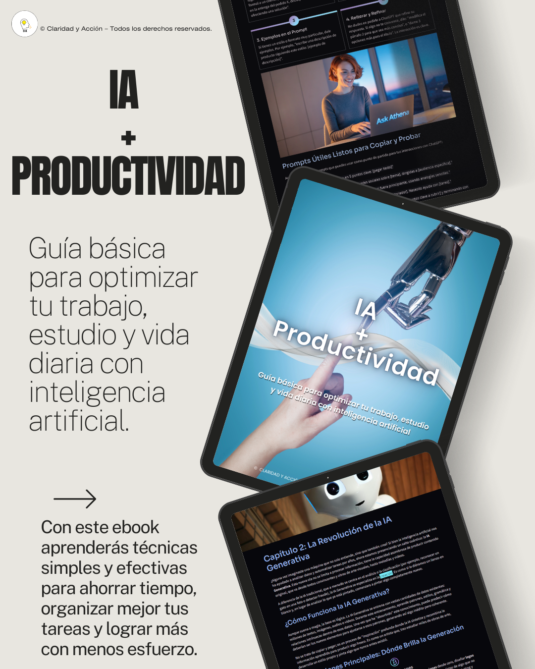IA + Productividad: Cómo optimizar tu trabajo, estudios y vida diaria con la ayuda de la inteligencia artificial