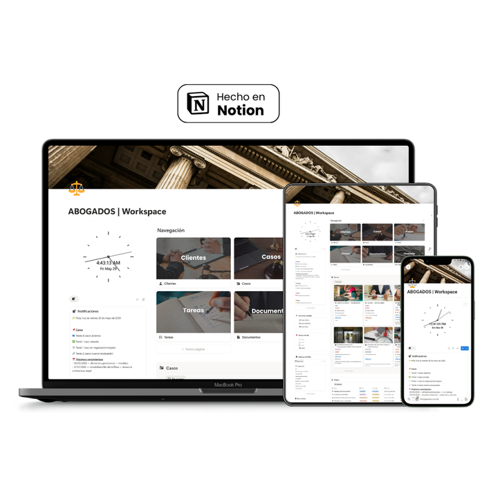 Plantilla Notion | Abogados