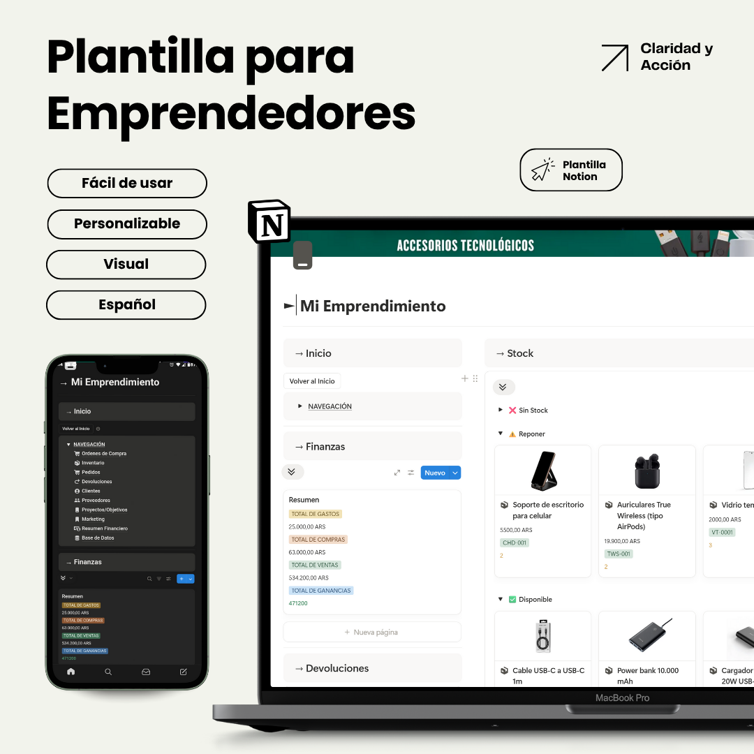Plantilla Para Emprendedores